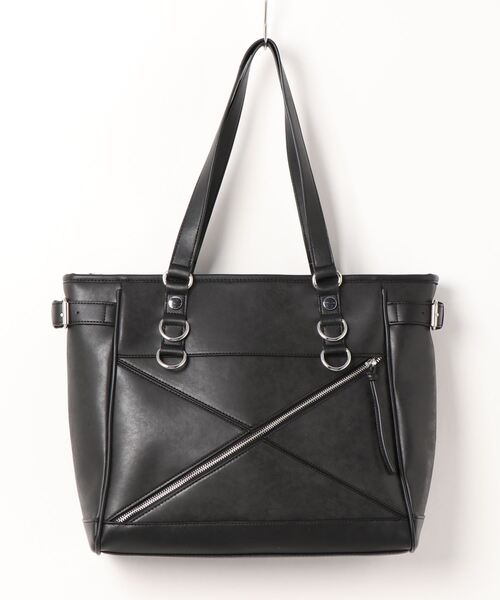 semantic design（セマンティックデザイン）の「セマンティックデザイン/semantic design 箔加工 トートバッグ A4対応（トートバッグ・メンズ・グレー系その他2/ブラック・FREE）」の7枚目の写真