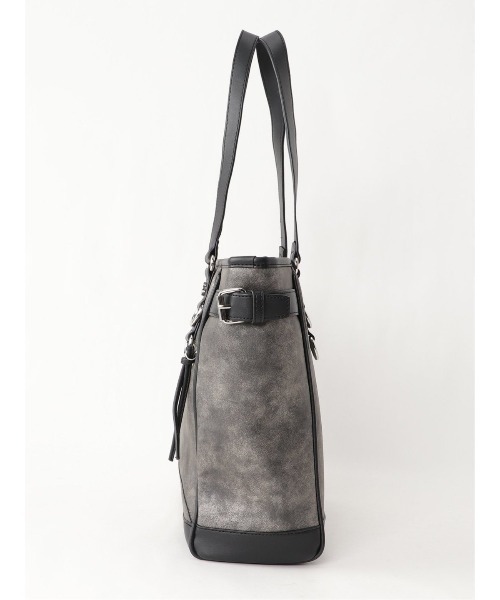 semantic design（セマンティックデザイン）の「セマンティックデザイン/semantic design 箔加工 トートバッグ A4対応（トートバッグ・メンズ・グレー系その他2/ブラック・FREE）」の12枚目の写真