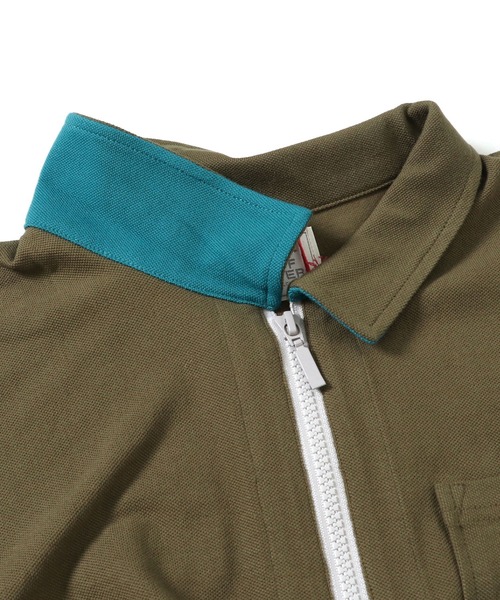 KRIFF MAYER Lady's Collection（クリフメイヤーレディースコレクション）の「ZIPポロ（ポロシャツ・レディース・ブラック/パープル/ネイビー/グレー/オフホワイト/オリーブ/ターコイズブルー/ワインレッド/カラフル・MEDIUM/LARGE）」の21枚目の写真