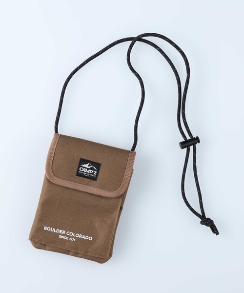 CAMP7（キャンプセブン）の「【CAMP7】ネックポーチ（ショルダーバッグ・メンズ・ブラック/カーキブラウン/ベージュ・ONE SIZE）」の3枚目の写真