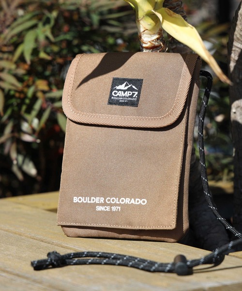 CAMP7（キャンプセブン）の「【CAMP7】ネックポーチ（ショルダーバッグ・メンズ・ブラック/カーキブラウン/ベージュ・ONE SIZE）」の9枚目の写真