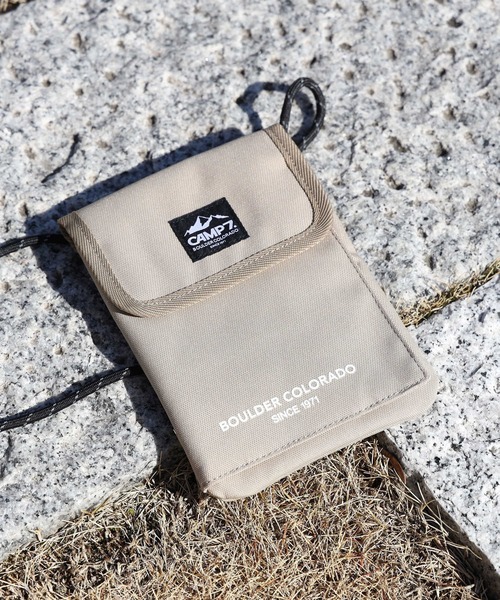 CAMP7（キャンプセブン）の「【CAMP7】ネックポーチ（ショルダーバッグ・メンズ・ブラック/カーキブラウン/ベージュ・ONE SIZE）」の17枚目の写真