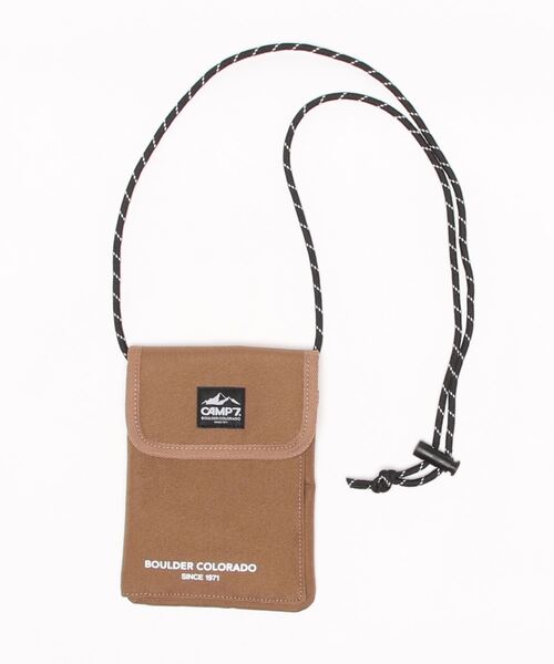 CAMP7（キャンプセブン）の「【CAMP7】ネックポーチ（ショルダーバッグ・メンズ・ブラック/カーキブラウン/ベージュ・ONE SIZE）」の19枚目の写真