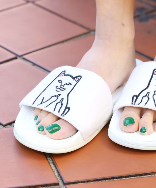 RIPNDIP（リップンディップ）の「RIPNDIP/リップンディップ LORD NERMAL GLOW IN THE DARK SLIDE スライドサンダル フラットシャワーサンダル（サンダル・メンズ・ホワイト・8/9）」の20枚目の写真