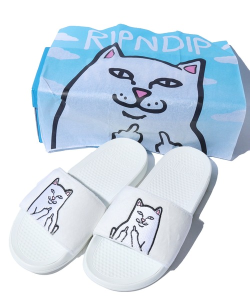 RIPNDIP（リップンディップ）の「RIPNDIP/リップンディップ LORD NERMAL GLOW IN THE DARK SLIDE スライドサンダル フラットシャワーサンダル（サンダル・メンズ・ホワイト・8/9）」の21枚目の写真
