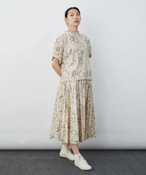 LOISIR コットン リネン ブラウス シャツ LOISIR ブラウス シャツ グランジリネンユニセックスシャツ