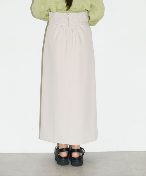 FREE'S MART（フリーズマート）の「深スリットロングナロースカート（スカート・レディース・ホワイト/ブラック/ベージュ・MEDIUM/SMALL）」の19枚目の写真