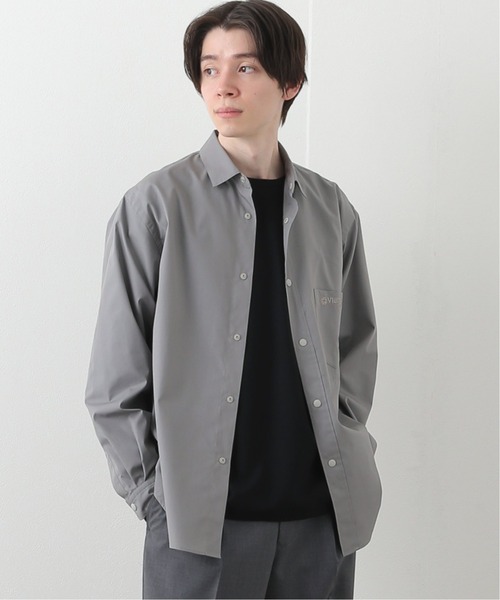 417 EDIFICE（フォーワンセブンエディフィス）の「【VIBTEX】 ユーティリティシャツ（シャツ/ブラウス・メンズ・ホワイト/チャコールグレー・MEDIUM/SMALL/LARGE）」の2枚目の写真