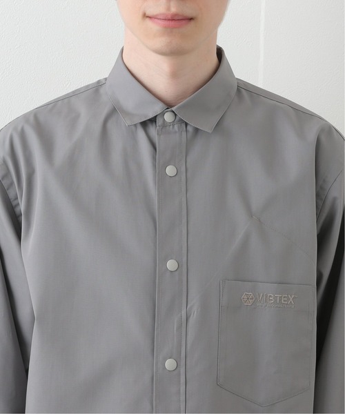 417 EDIFICE（フォーワンセブンエディフィス）の「【VIBTEX】 ユーティリティシャツ（シャツ/ブラウス・メンズ・ホワイト/チャコールグレー・MEDIUM/SMALL/LARGE）」の12枚目の写真