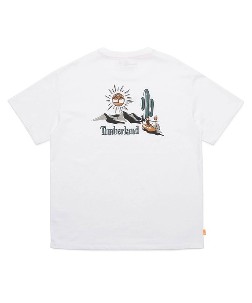 Timberland（ティンバーランド）の「メンズ 半袖 バック グラフィック Tシャツ（Tシャツ/カットソー・メンズ・ホワイト・SMALL/MEDIUM/LARGE/X-LARGE/XX-LARGE）」の4枚目の写真