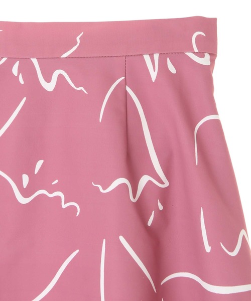 31 Sons de mode（トランテアン　ソン　ドゥ　モード）の「フラワーアート柄スカート（スカート・レディース・ピンク/クリーム/ライトグリーン・38/36）」の8枚目の写真