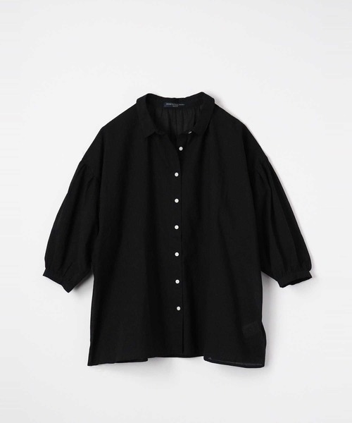 HONEYSUCKLE ROSE（ハニーサックルローズ）の「【HONEYSUCKLE ROSE】ローン無地ブラウス（シャツ/ブラウス・レディース・ブラック/パープル/オフホワイト・M/L）」の3枚目の写真