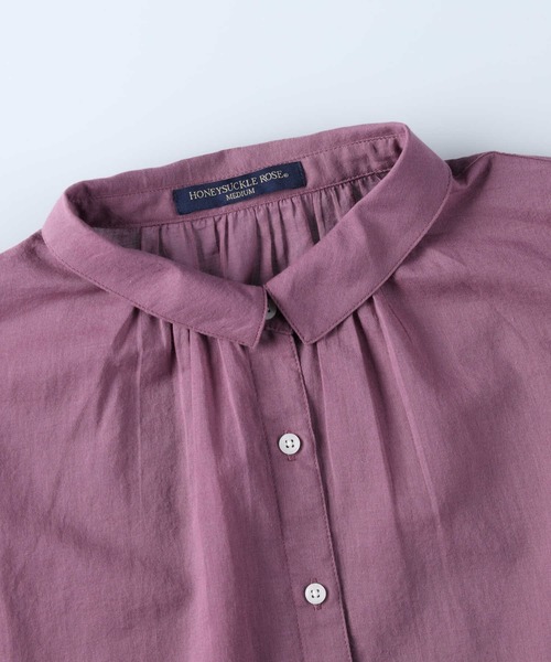 HONEYSUCKLE ROSE（ハニーサックルローズ）の「【HONEYSUCKLE ROSE】ローン無地ブラウス（シャツ/ブラウス・レディース・ブラック/パープル/オフホワイト・M/L）」の8枚目の写真