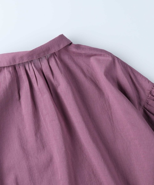 HONEYSUCKLE ROSE（ハニーサックルローズ）の「【HONEYSUCKLE ROSE】ローン無地ブラウス（シャツ/ブラウス・レディース・ブラック/パープル/オフホワイト・M/L）」の10枚目の写真