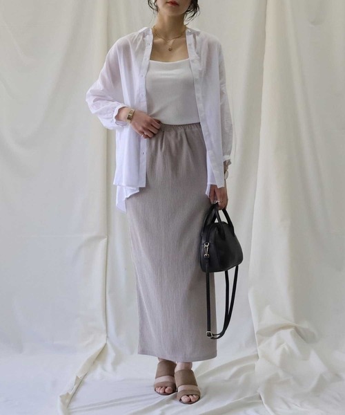 HONEYSUCKLE ROSE（ハニーサックルローズ）の「【HONEYSUCKLE ROSE】ローン無地ブラウス（シャツ/ブラウス・レディース・ブラック/パープル/オフホワイト・M/L）」の12枚目の写真