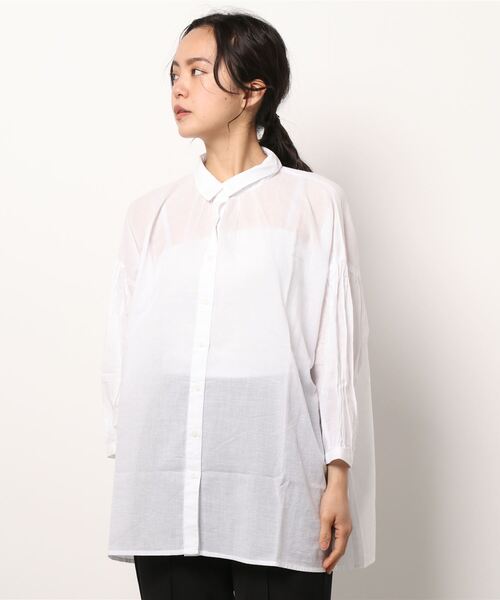 HONEYSUCKLE ROSE（ハニーサックルローズ）の「【HONEYSUCKLE ROSE】ローン無地ブラウス（シャツ/ブラウス・レディース・ブラック/パープル/オフホワイト・M/L）」の15枚目の写真