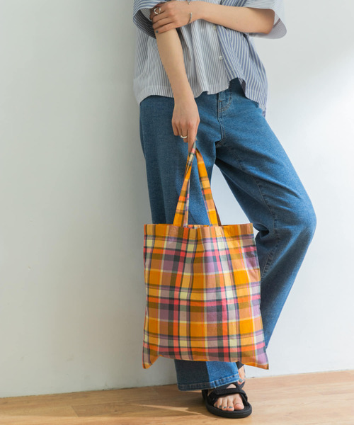 URBAN RESEARCH（アーバンリサーチ）の「マドラスチェックトートBAG
