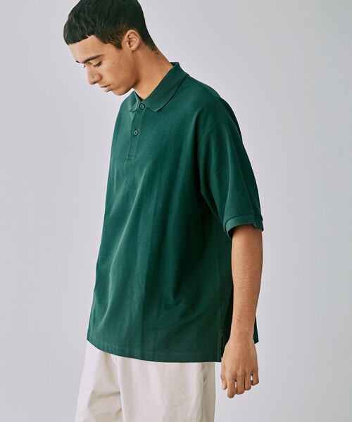 handvaerk（ハンドバーク）の「handvaerk | ピケ ポロシャツ MEN（ポロシャツ・メンズ・ダークグリーン/ブラック/ライトグレー/ネイビー・MEDIUM/SMALL/LARGE）」の15枚目の写真