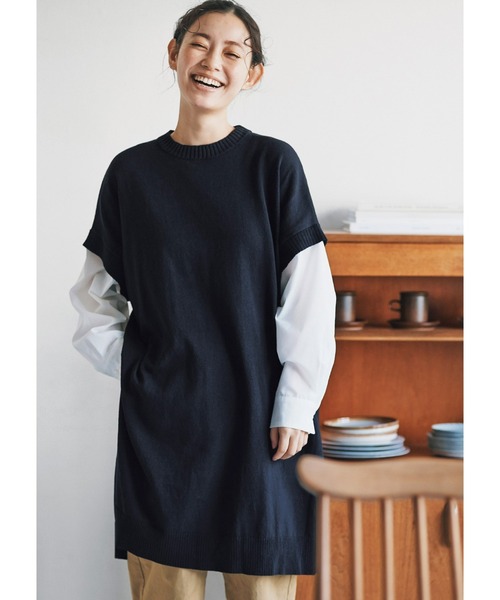 ａｎｄ ｍｙｅｒａロングニットベストシャツ シャツ ブラウス And Myera アンド マイラ のファッション通販 Zozotown