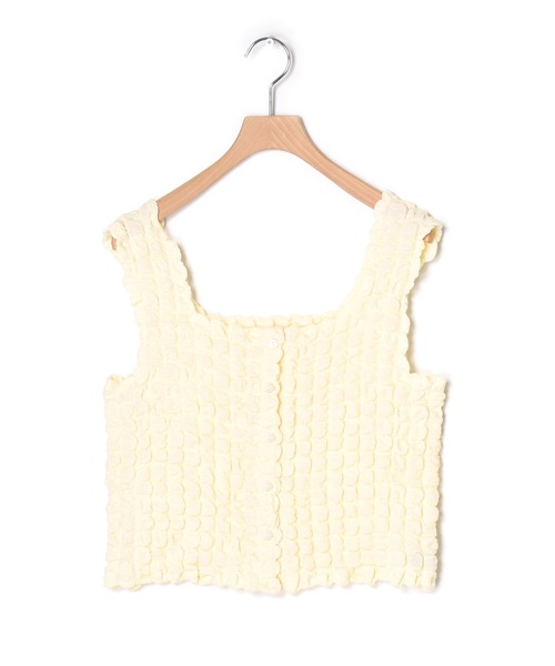 w closet（ダブルクローゼット）の「ポコポコ2WAYビスチェ（その他トップス・レディース・ブラウン/アイボリー/サックスブルー系1/ブラック・FREE）」の7枚目の写真