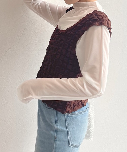 wcloset ビスチェ w closet（ダブルクローゼット）の「ポコポコ2WAYビスチェ