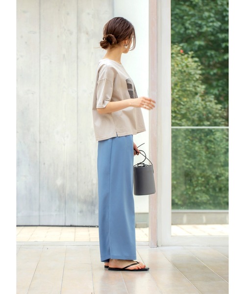 STYLE DELI（スタイルデリ）の「【Made in JAPAN】フォトプリントTシャツ（Tシャツ/カットソー・レディース・アイボリー/グレイッシュベージュ・FREE）」の8枚目の写真
