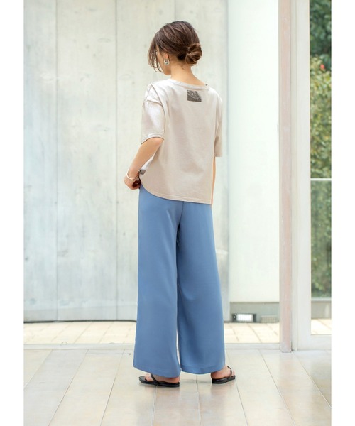 STYLE DELI（スタイルデリ）の「【Made in JAPAN】フォトプリントTシャツ（Tシャツ/カットソー・レディース・アイボリー/グレイッシュベージュ・FREE）」の10枚目の写真