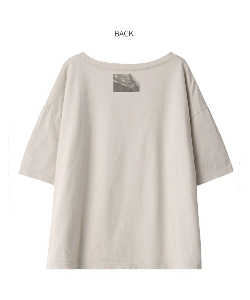 STYLE DELI（スタイルデリ）の「【Made in JAPAN】フォトプリントTシャツ（Tシャツ/カットソー・レディース・アイボリー/グレイッシュベージュ・FREE）」の13枚目の写真