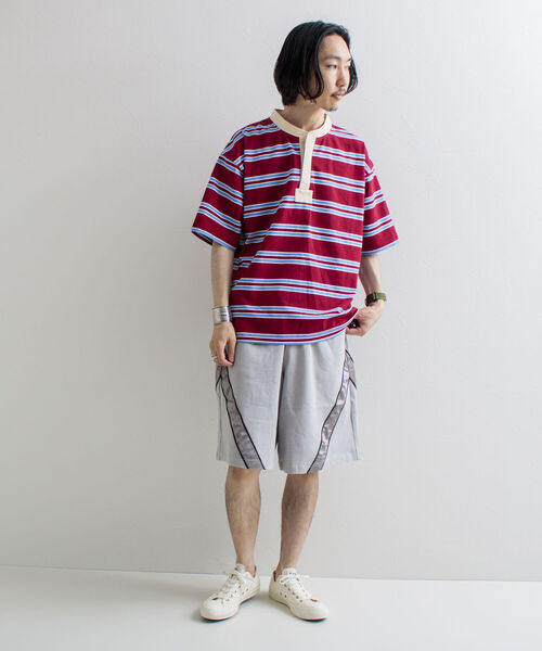 GLOSTER（グロスター）の「【GLOSTER/グロスター】IPFU スウェットショーツ ハーフパンツ（その他パンツ・メンズ・ライトグレー/ブラック/グレイッシュブルー・M/L）」の9枚目の写真