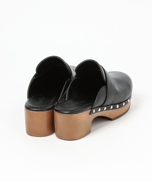 A part by（アパートバイ）の「スタッズサボ　285457（サンダル・レディース・ブラック/ライトベージュ・MEDIUM/LARGE）」の9枚目の写真