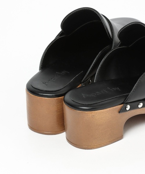 A part by（アパートバイ）の「スタッズサボ　285457（サンダル・レディース・ブラック/ライトベージュ・MEDIUM/LARGE）」の21枚目の写真