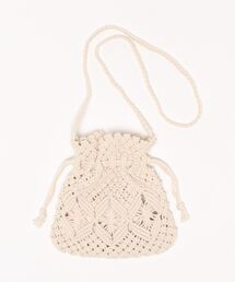 ehka sopo | マクラメ巾着ショルダーバッグ(ショルダーバッグ)