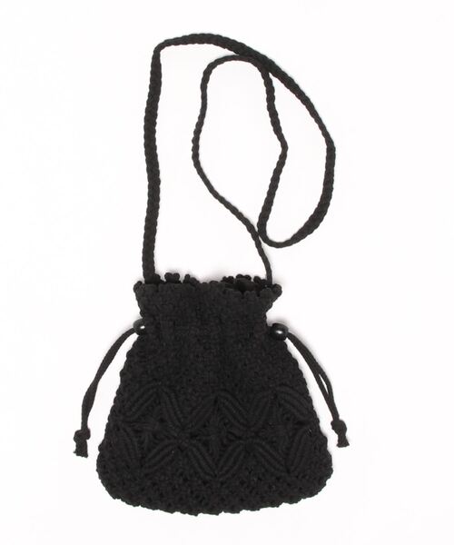 ehka sopo（エヘカソポ）の「マクラメ巾着ショルダーバッグ（ショルダーバッグ・レディース・ベージュ/キナリ/ブラック・ﾌﾘ-）」の10枚目の写真