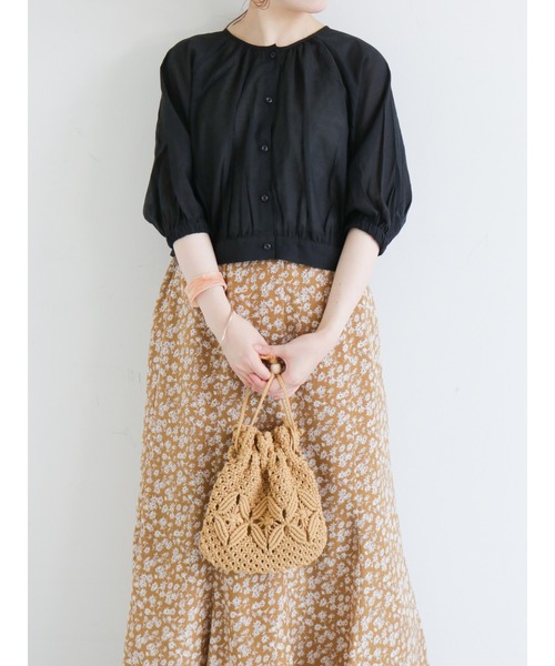 ehka sopo（エヘカソポ）の「マクラメ巾着ショルダーバッグ（ショルダーバッグ・レディース・ベージュ/キナリ/ブラック・ﾌﾘ-）」の12枚目の写真