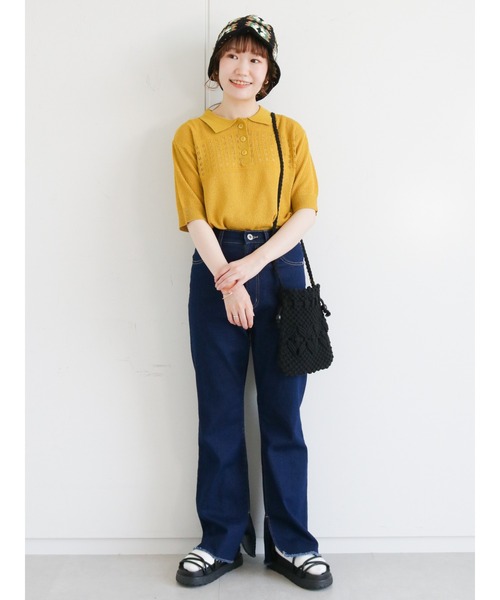 ehka sopo（エヘカソポ）の「マクラメ巾着ショルダーバッグ（ショルダーバッグ・レディース・ベージュ/キナリ/ブラック・ﾌﾘ-）」の22枚目の写真