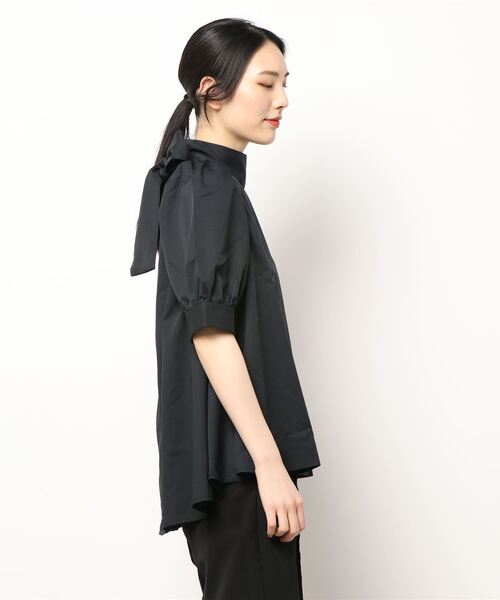 KOBE LETTUCE（コウベレタス）の「選べる２タイプ　ハイネックブラウス（シャツ/ブラウス・レディース・オフホワイト/ピンク系その他2/ピンク系その他/グリーン系/サックスブルー系/サックスブルー系1/ミント/ホワイト系/ブラック系/ブラック・FREE）」の12枚目の写真