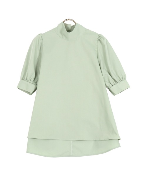 KOBE LETTUCE（コウベレタス）の「選べる２タイプ　ハイネックブラウス（シャツ/ブラウス・レディース・オフホワイト/ピンク系その他2/ピンク系その他/グリーン系/サックスブルー系/サックスブルー系1/ミント/ホワイト系/ブラック系/ブラック・FREE）」の7枚目の写真