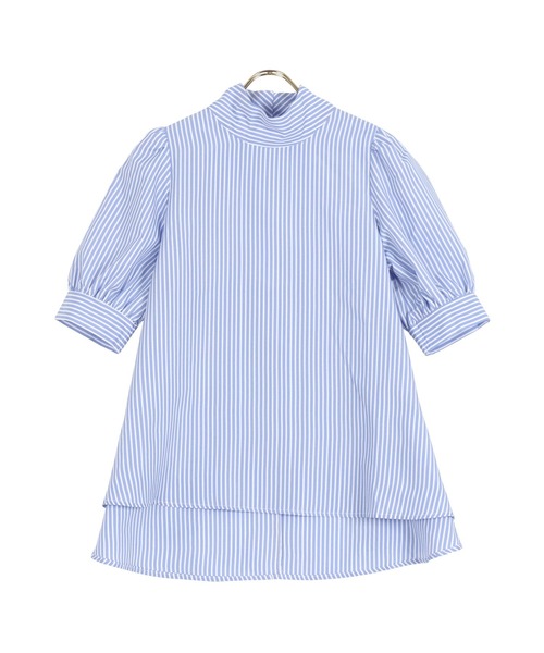 KOBE LETTUCE（コウベレタス）の「選べる２タイプ　ハイネックブラウス（シャツ/ブラウス・レディース・オフホワイト/ピンク系その他2/ピンク系その他/グリーン系/サックスブルー系/サックスブルー系1/ミント/ホワイト系/ブラック系/ブラック・FREE）」の9枚目の写真