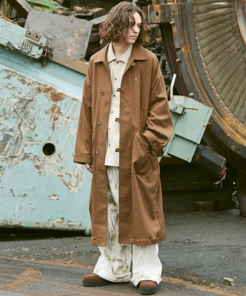 CASPER JOHN（キャスパージョン）の「Tab button shop coat/タブボタン