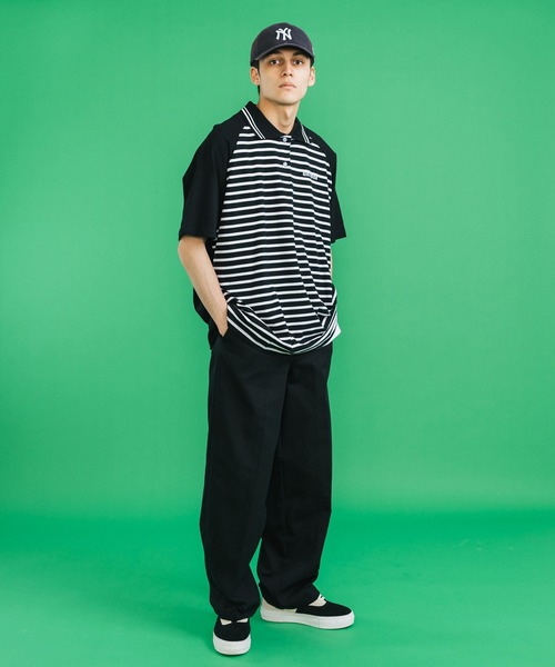 Ressaca(レサーカ)の「センタープレスワイドストレートパンツ ツイル デニム(チノパンツ・メンズ・ライトブルー/ブラック/ベージュ/パープル/ブラウン/インディゴブルー/グリーン/クリーム・M/L/XL)」の9枚目の写真