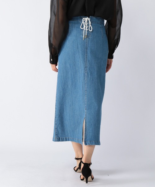 BARNYARDSTORM(バンヤードストーム)の「BARNYARDSTORM / 【WEB限定サイズXS/L】リネンデニムスカート(デニムスカート・レディース・インディゴブルー・00/0/1/2)」の10枚目の写真