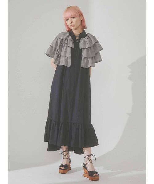 merry jenny（メリージェニー）の「ruffleガーゼティアードガウン（シャツ/ブラウス・レディース・オフホワイト・FREE）」の10枚目の写真