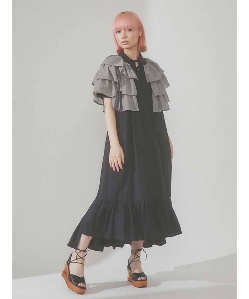 merry jenny（メリージェニー）の「ruffleガーゼティアードガウン（シャツ/ブラウス・レディース・オフホワイト・FREE）」の12枚目の写真