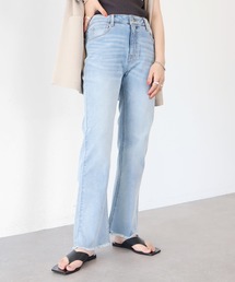 フリンジデニムフレアパンツ