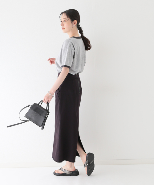 B.C STOCK（ベーセーストック）の「コットンストレッチ タイトスカート（スカート・レディース・ホワイト/ブラック/カーキ・SMALL/MEDIUM）」の5枚目の写真