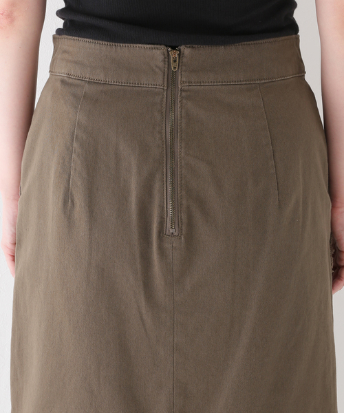 B.C STOCK（ベーセーストック）の「コットンストレッチ タイトスカート（スカート・レディース・ホワイト/ブラック/カーキ・SMALL/MEDIUM）」の14枚目の写真
