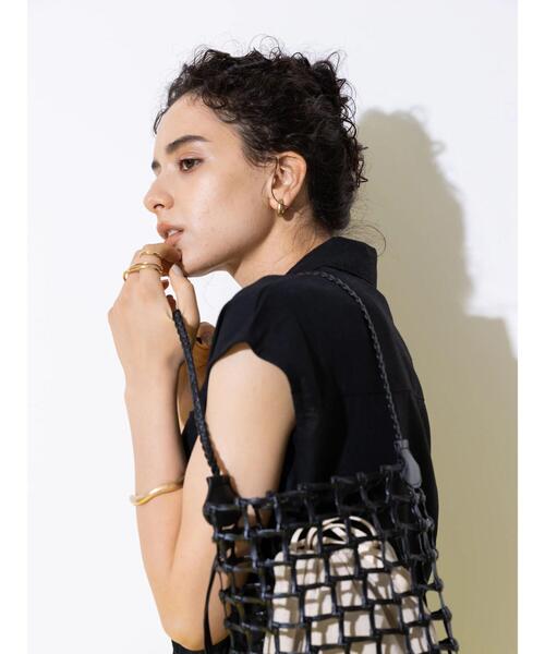 koe（コエ）の「カーゴポケットオールインワン＊（サロペット/オーバーオール・レディース・グレイッシュベージュ/ブラック・FREE）」の5枚目の写真