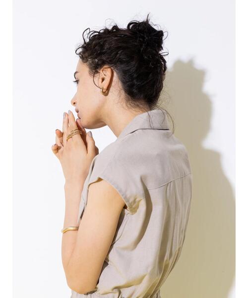 koe（コエ）の「カーゴポケットオールインワン＊（サロペット/オーバーオール・レディース・グレイッシュベージュ/ブラック・FREE）」の16枚目の写真