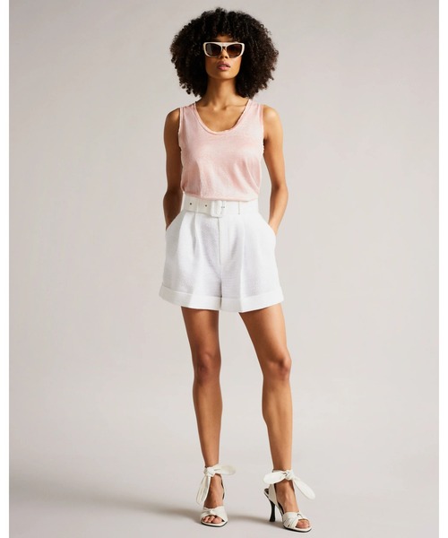 Ted Baker（テッドベーカー）の「LAVANNA メタリックディテール　スリーブレス トップス（Tシャツ/カットソー・レディース・コーラル・2/1/0）」の6枚目の写真