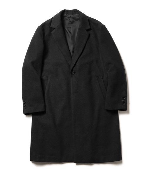 MR.OLIVE（ミスターオリーブ）の「ソフト ウールモッサ / チェスターコート（チェスターコート・メンズ・ブラック/ネイビー・SMALL/MEDIUM/LARGE）」の3枚目の写真